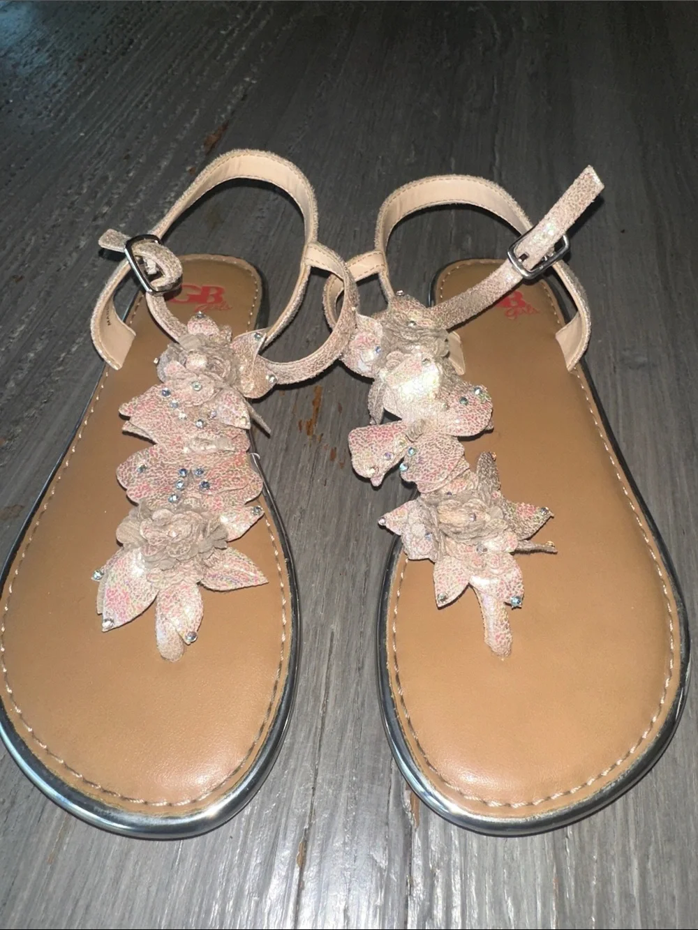 GB girls Tan Sandal